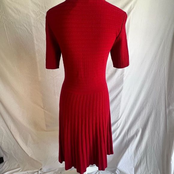 Hugo BOSS Knit blend Frida dress in Pomegranate, size Medium - Picture 6 of 9